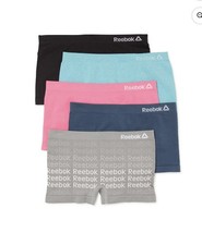 Reebok Girls Seamless Boyshort Panties, 5-Pack