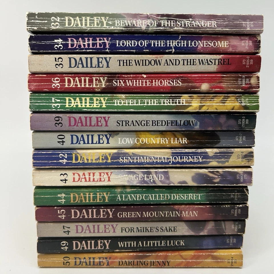 Janet Dailey Americana Series Vintage Harlequin Romance Paperback Lot of 14 Foto 2 de 4