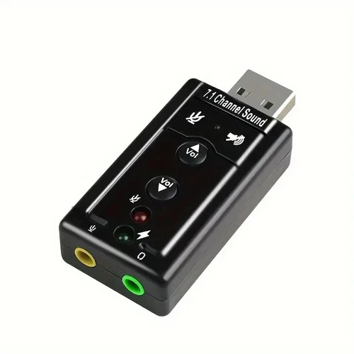 🚀 Virtual 7.1 USB Sound Adapter – External Audio Card for PC & Laptop!🎵