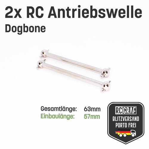 RC Dogbone Antriebswelle Antriebsknochen Achse Car 61 63 70 77 84 86 89,5 101 mm - Bild 4 von 18