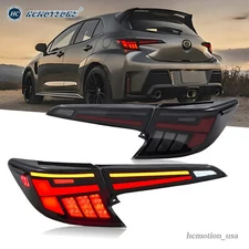 HCMOTION LED Tail Lights For Toyota Corolla Hatchback 2019-2025 Smoke Animation