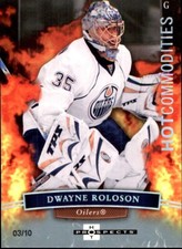 2007-08 Hot Prospects WHITE HOT #111 Dwayne Roloson SERIAL #3/10 EDMONTON OILERS