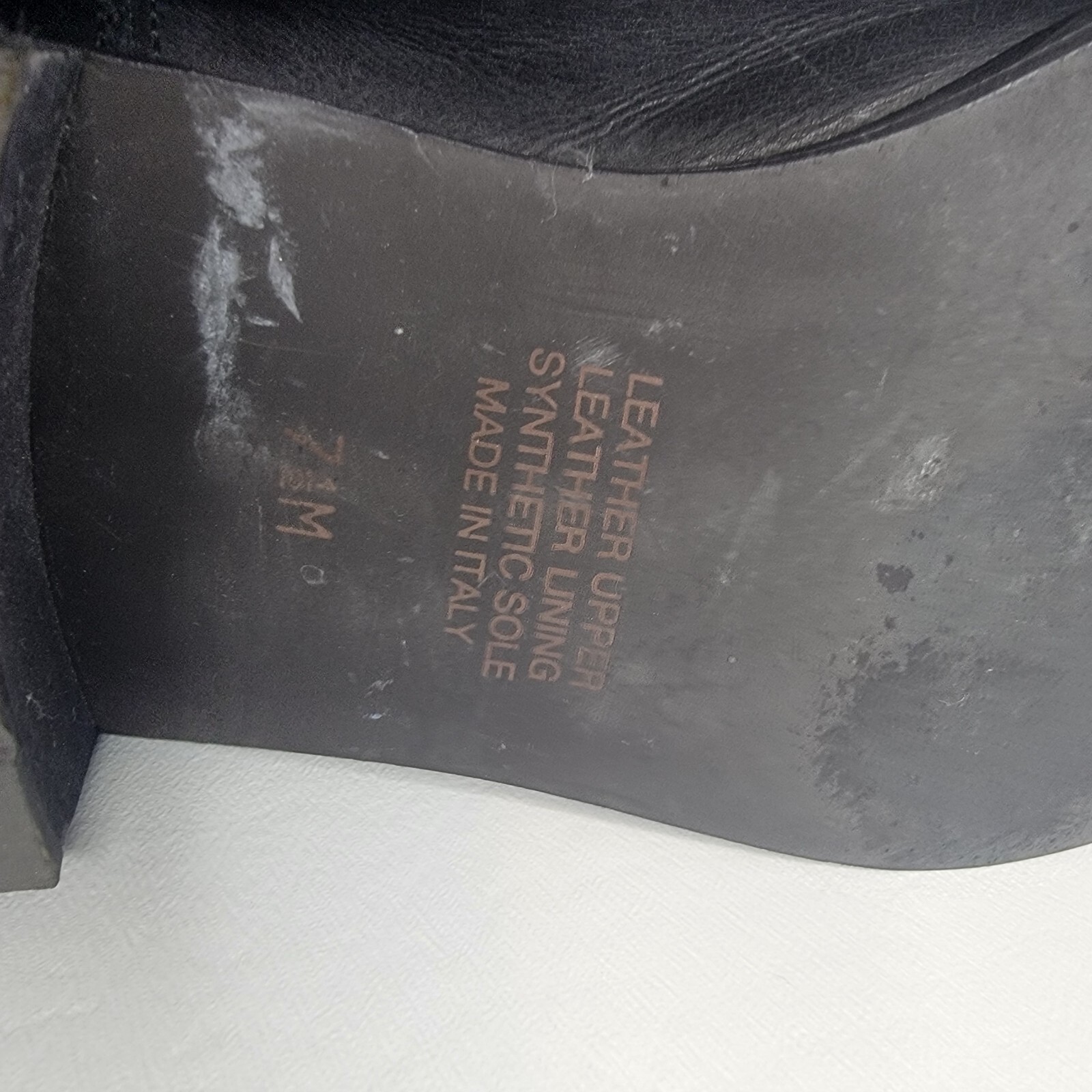 Coach and Four Women's Sz 7.5M Chelsea Boots Black Leather Made in Italy Pull-On