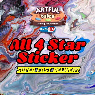 MONOPOLY_GO ALL 4 Star Stickers Available - Super Sale  Super Fast Delivery 