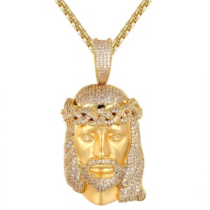 Gold Chain With Jesus Face on Sale, 56 