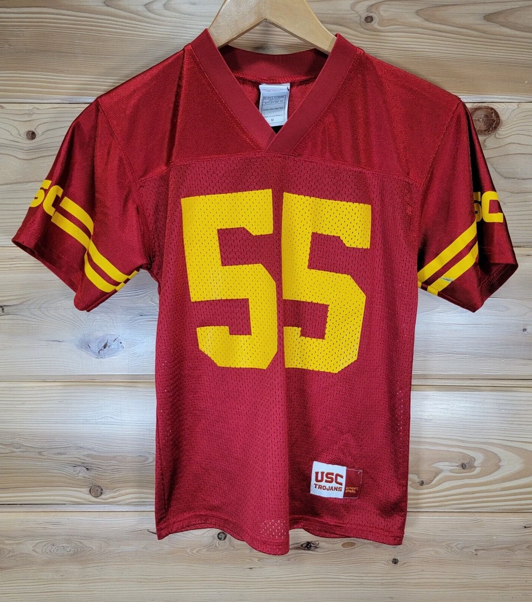Official USC Trojans Youth Jersey Size Medium 55 Cardinal Red