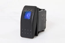 Marine Boat Rocker Switch ON-OFF SPST 3 Pins 1 Blue LED Cars RV Motorcycle