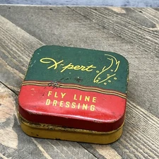 Xpert Fly Line Dressing Tin Lithograph Fly Fishing