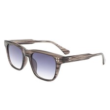 Classic Horn Rimmed Square Sunglasses - Flat Top Tinted Unisex Sun Glasses
