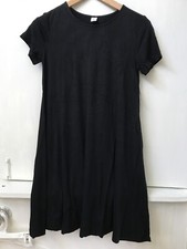 Old Navy Womens Short Sleeve Jersey Swing Dress Black  Size XSP NWT