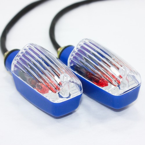 AZUL 12V REC REG Indicador Señal de Giro Luz PIT PRO Dirt Motocicleta MX - Imagen 4 de 6