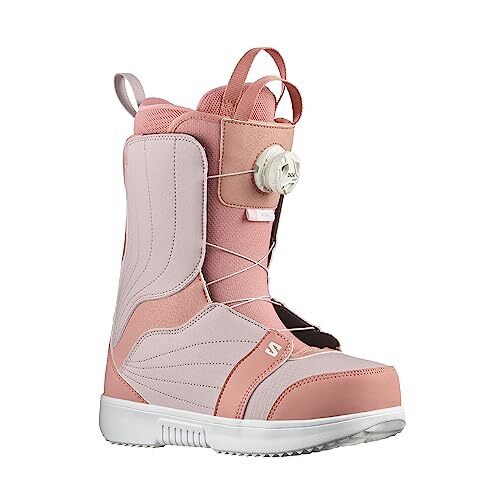 Nuovi stivali da snowboard Salomon donna perla BOA 2024 rosa cenere cenere lilla bianco