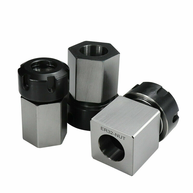 ER-32 ER-25 ER-40 Collet Chuck Set with Square Hexagonal Workpiece