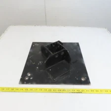 Custom Vertical Mount Floor Plate For 3-1/2x3-1/2" Extrusion Profile 80/20 Style