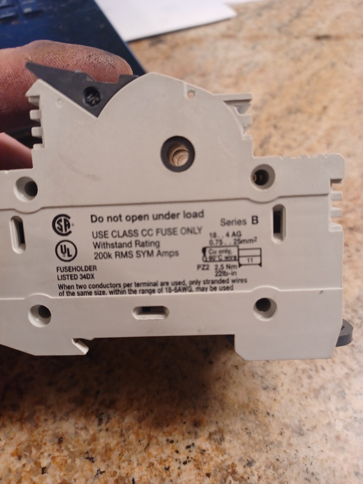 10 AllenBradley 1492FB3C30 Fuse Block, 3Pole, 600V, 30A no fuses