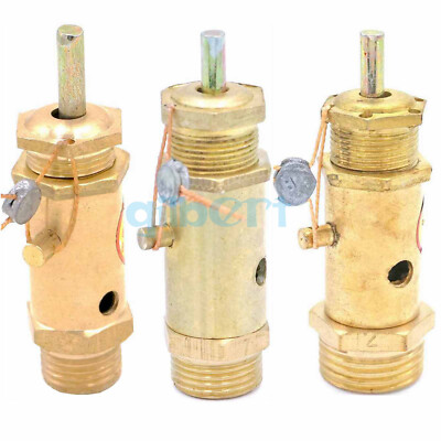 1/4'' 3/8'' 1/2'' 3/4'' BSP Male Brass Safety Relief Pressure Valve Pop Off Valve