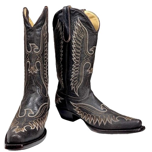 The Old Gringo Studded Leather Cowboy Boots Men display picture 3
