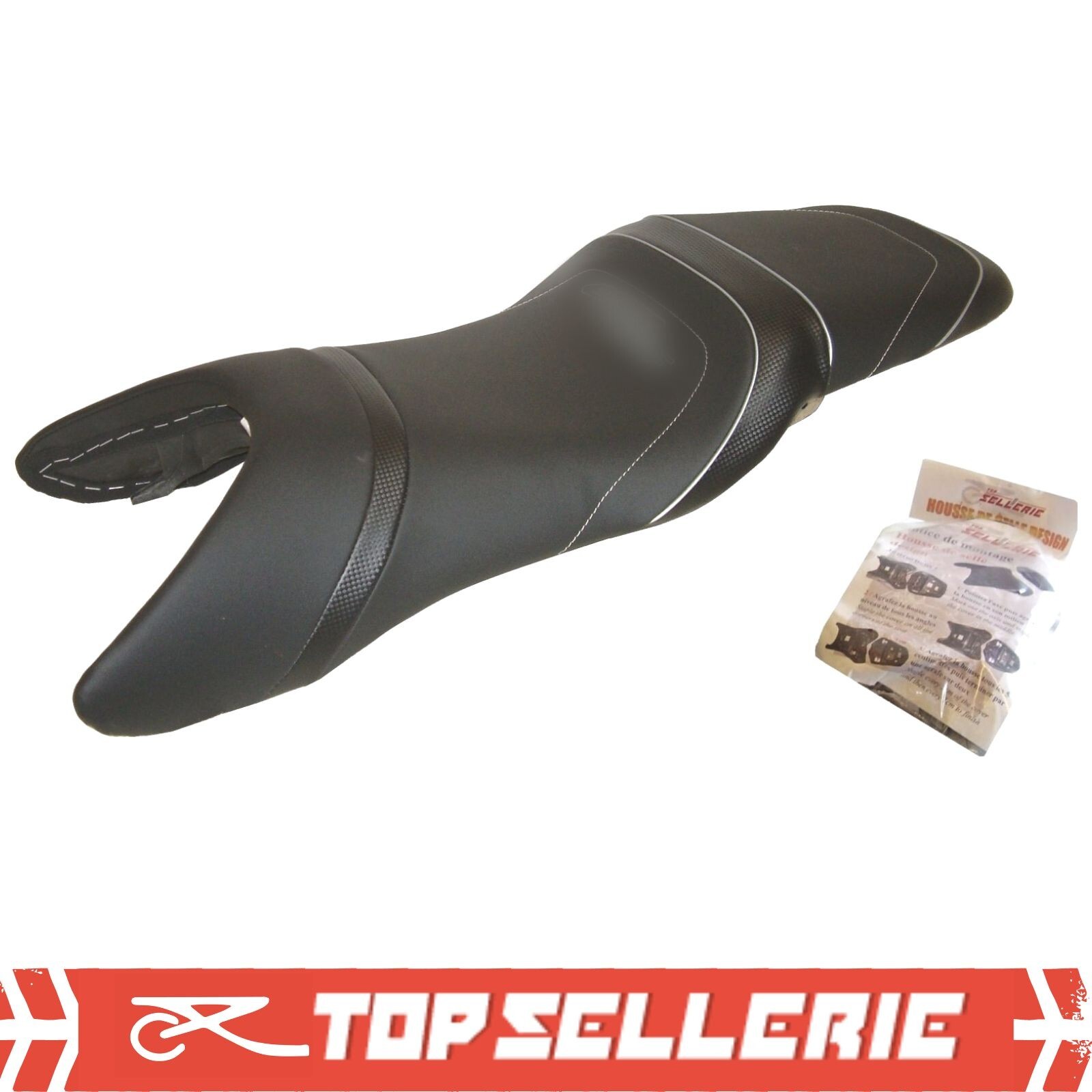 Housse selle design Honda CBR 600 F similicuir premium 1999-2007