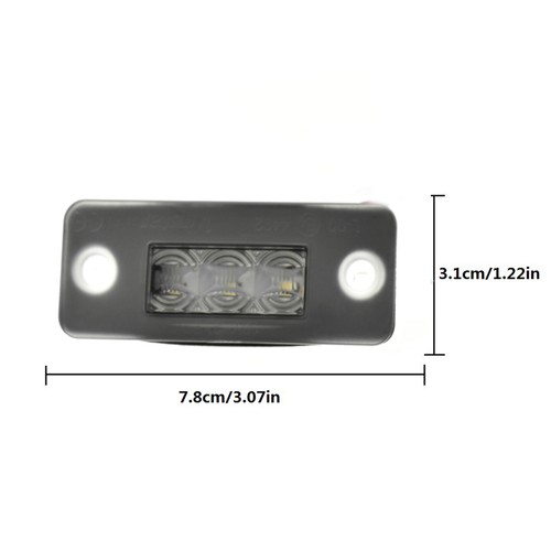 White LED Number License Plate Light Tag Lamp Error Free For Audi A8 D3 2002-10 - Picture 3 of 4