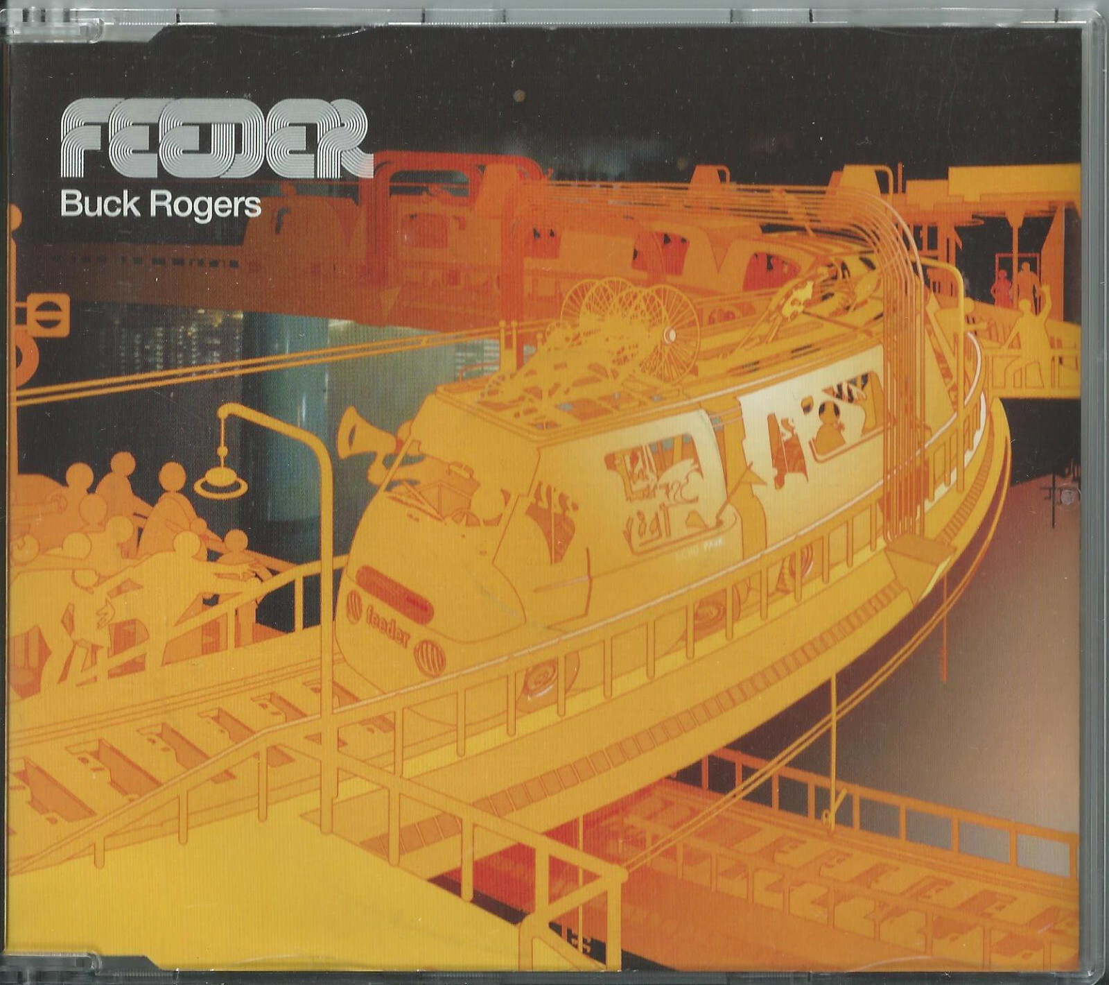 Feeder Buck Rogers Cd 3 Track B W Purple And Heads Uk Echo 2001
