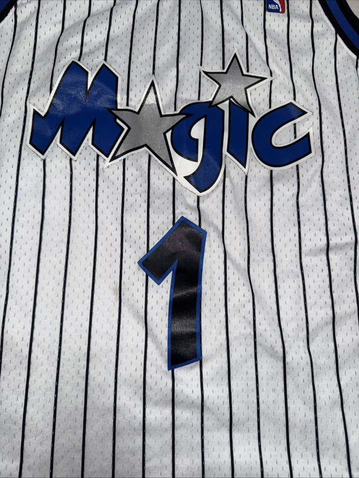 Penny Hardaway #1 Orlando Magic Mitchell Ness Mesh NBA 复古球衣白色 — 第 3/4 张图片