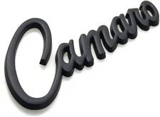1x black metal fender emblem badge decal sticker letter for 1968 - 1969 camaro
