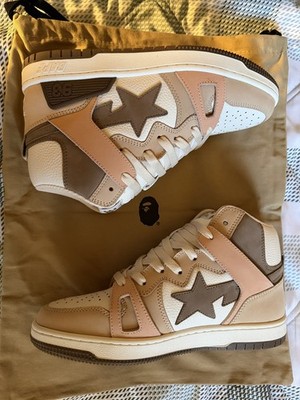 A BATHING APE Men's Footwear BAPE STA 93 HI/ Brown New Size 8  With OG Box