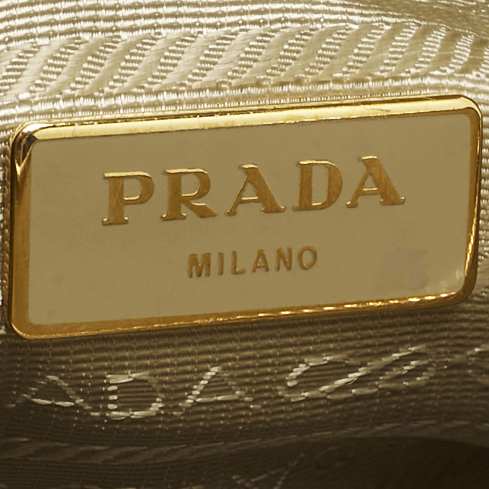 Prada Light Yellow Saffiano Patent Lux Leather Small Promenade Satchel thumbnail 11