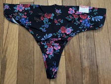 Plus Sz 18/20 Lane Bryant Cacique Comfort Bliss Thong Nylon Black Red Pink Rose