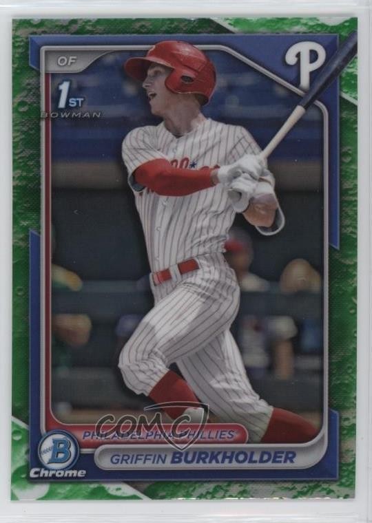2024 Bowman Draft Chrome Lunar Glow Refractor Griffin Burkholder #BDC-60 1g6j