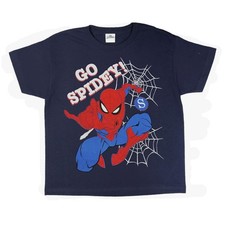 Boys Spider-Man Graphics T-shirt Age 9-10 Years ‘Go Spidey’ Brand New With Tags