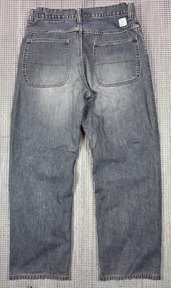 Vtg 90s Gap Denim Flannel Lined Worker Jean 33x30 Distressed Loose Fit Workwear - Image 4 of 4