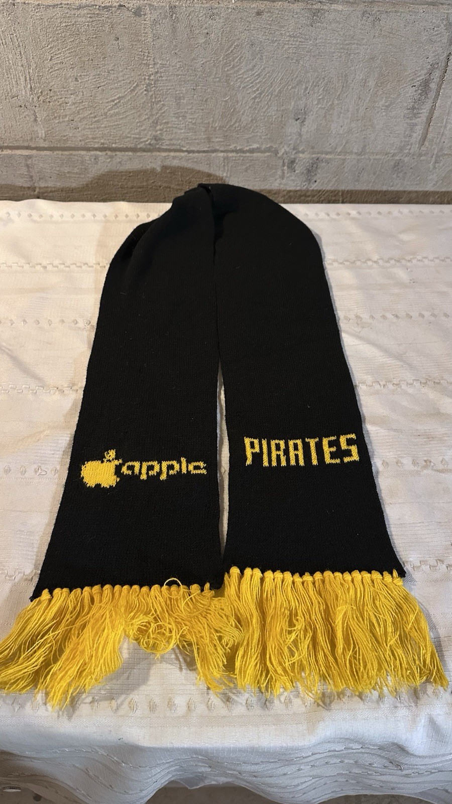 Apple Computers Pirates Baseball Scarf Pittsburgh… - image 1