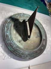 Antique Style Bronze Sundial βlumen Me Regitβ Latin Motto Garden Dial-see Video