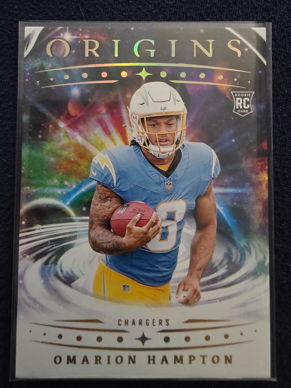 2025 Panini Origins - Omarion Hampton Rookie Card #134 (RC) Los Angeles Chargers