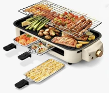 Pukomic 2-in-1 Indoor Electric Grill & Raclette DKS-321 - 1700W - BRAND NEW