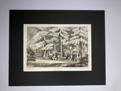 NEZ PIERCES Hand tinted Lithograph R.R. Survey 1855-1861