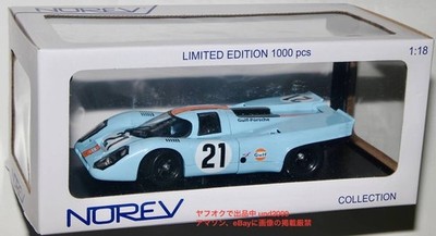 Limitiert auf 1000 Stück Norev 1/18 1970 Porsche 917K 21 Le Mans Glorious