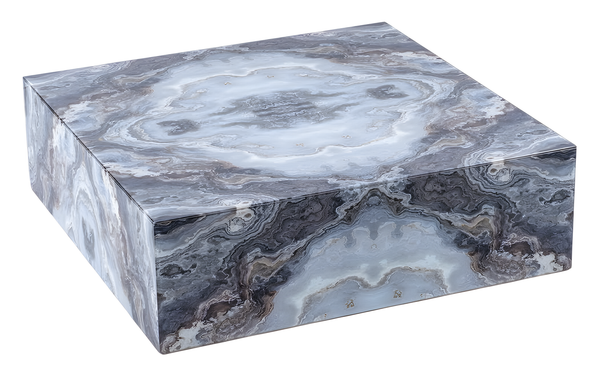 Moderner Grauer Couchtisch Aus Holz-image