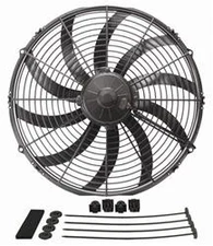 Derale Cooling Fan 16116; H.O. Extreme 16 in. Single Electric, 21 amps, Puller