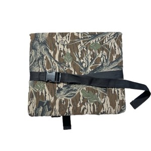Mossy Oak Seat Cushion Unisex Vintage 90s Tree Stand Camo Hunting Deer Turkey