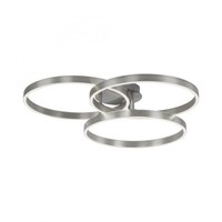 LED Deckenlampe Dimmbar Silber BüRo L:75 Cm 2700/4000/5000 K Deckenleuchte Ringe