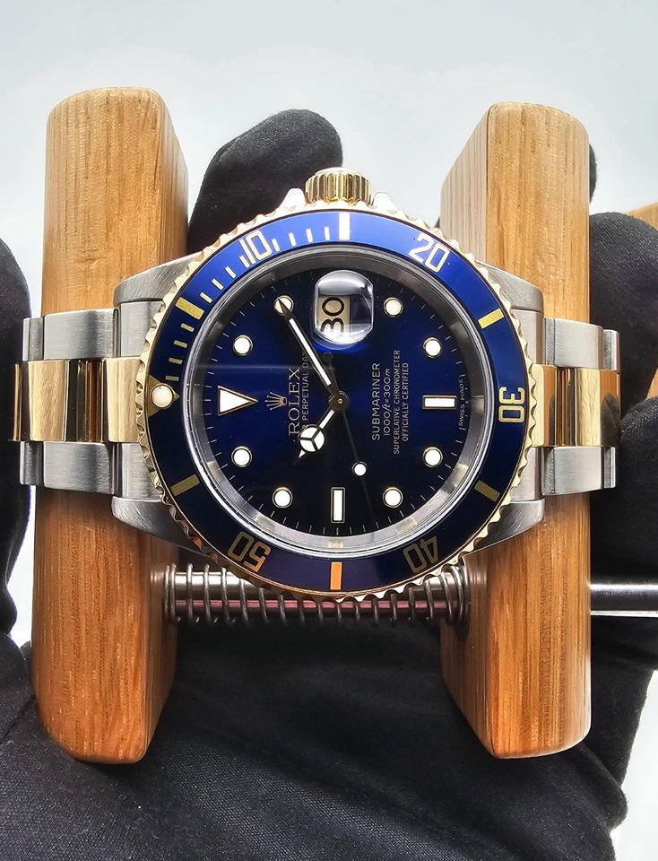 Rolex Submariner Date Bluesy Stahl/Gold No Holes Mint - Bild 3 von 4