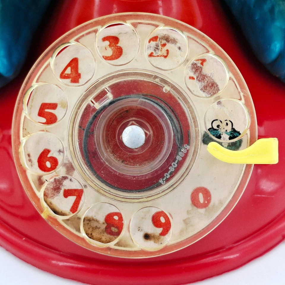 Teléfono de juguete Sesame Street Cookie Monster 1977 Knickerbocker vintage Foto 3 de 4