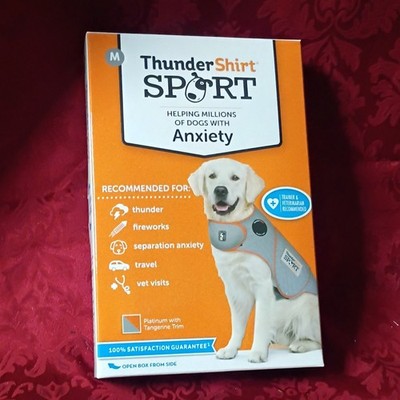 Thundershirt Sport Dog Anxiety Calming Jacket medium Gray/ Orange