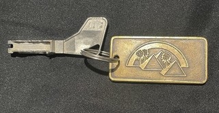 Heliopolis Sheraton Vintage Brass Hotel key fob Cairo Egypt Room Key