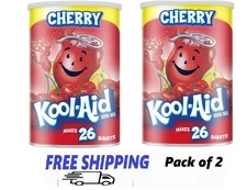 Kool-Aid Sugar-Sweetened Cherry Artificially Flavored Powdered Soft Drink Mix, 6