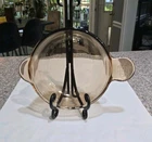 Vtg Pyrex Vision Amber Brown Heat N Eat Grab-It  V-240-B no lid