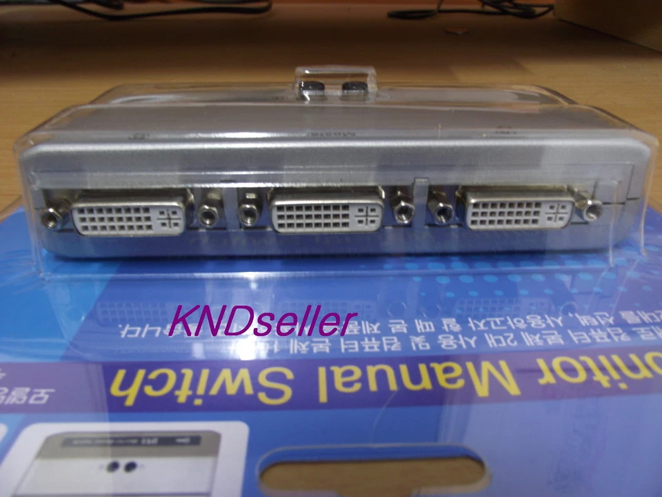 DVI 2 Port 2:1 Manual Switcher Selector Switch Box single-mode TV LCD Monitor - Image 3 of 3
