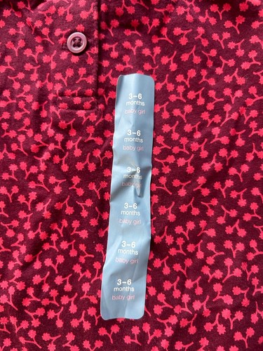 Baby Gap Pink Jacket And Floral LS shirt 0-6 M NWT - Picture 3 of 10
